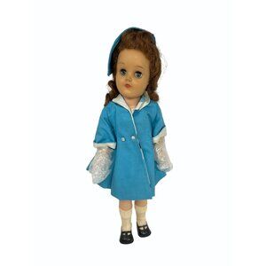 Vintage 1954 Ideal 16" W16 Saucy Walker Mary Doll Long Hair w Original Clothes
